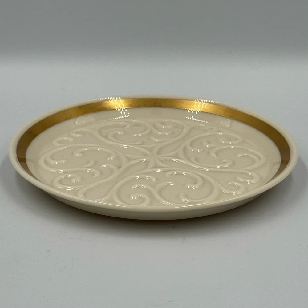 Vintage Lenox Wine Bottle Coaster Seville Collection Gold